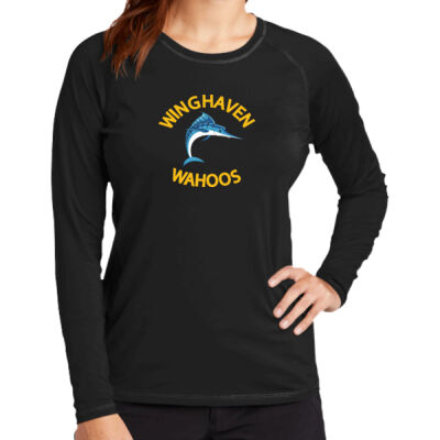 WAHOOS -  Ladies Long Sleeve Rashguard Tee Thumbnail