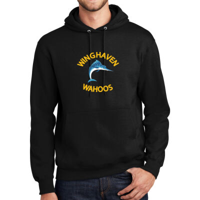 WAHOOS - Adult Essential Fleece Pullover Hooded Sweatshirt 2 Thumbnail