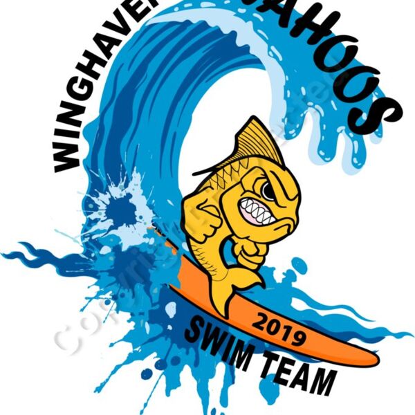 Wahoo Logo 2019 Blue with Yellow Fish Thumbnail