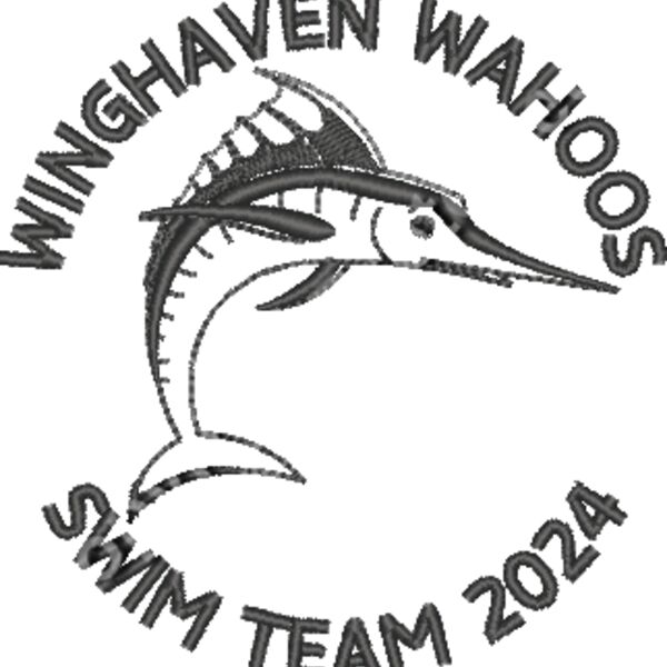 WINGHAVEN WAHOOS LC LOGO BLACK THREAD Thumbnail