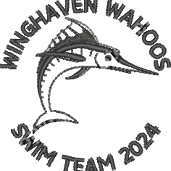 WAHOOS CAP BLACK THREAD FOR LIGHT HATS Thumbnail